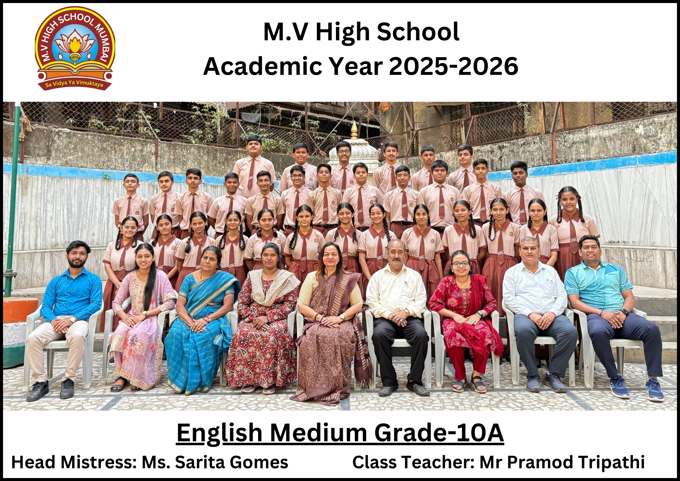 M.V HIGH SCHOOL CLASS PHOTOGRAPHS 2025-2026